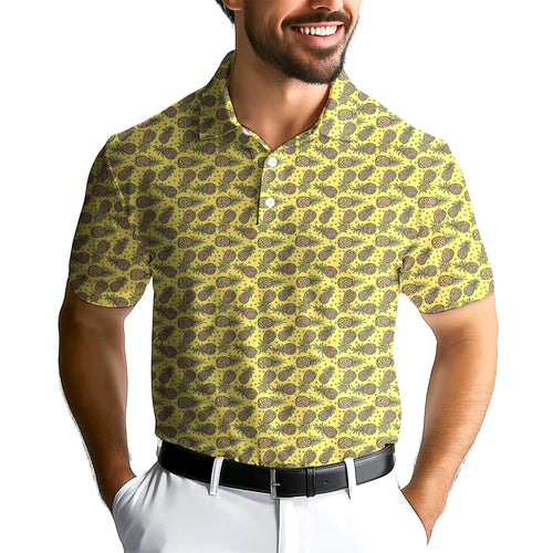 Pineapple Slut-Polo Shirt For Men-Gerbera Prints