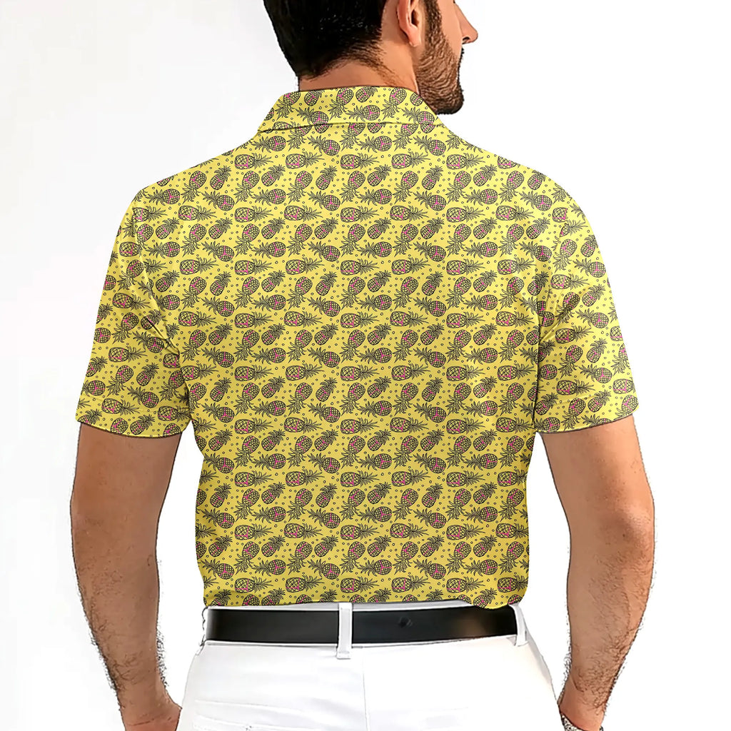Pineapple Slut-Polo Shirt For Men-Gerbera Prints