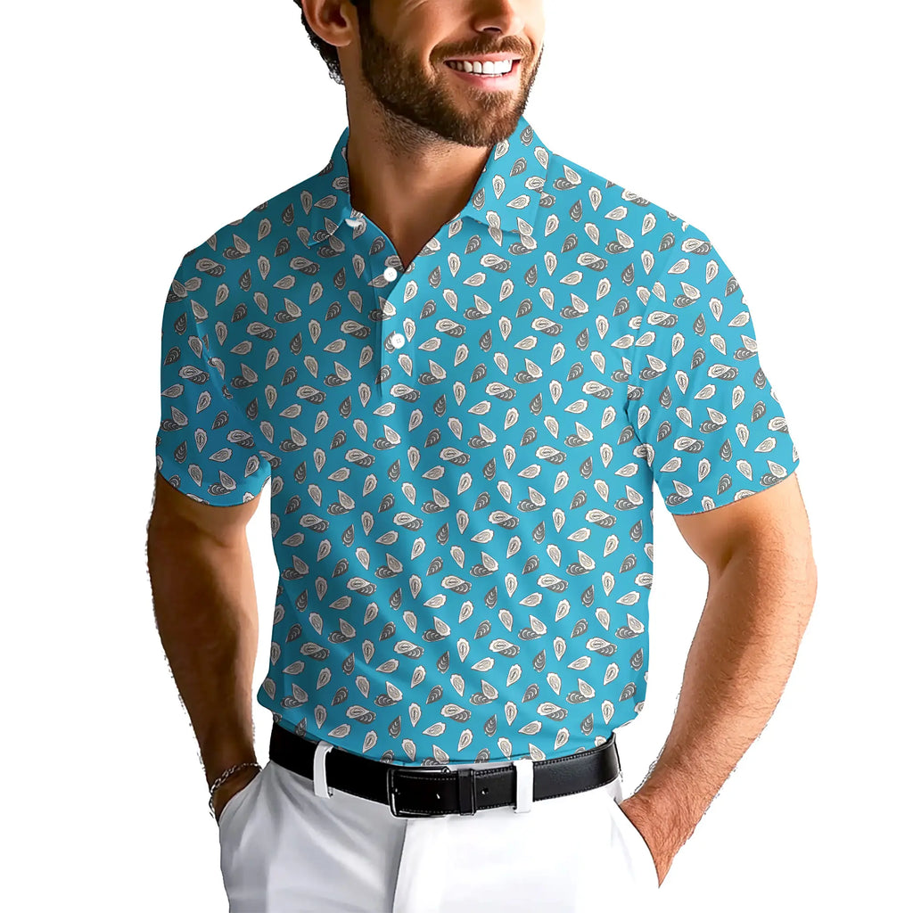 Moister-Polo Shirt For Men-Gerbera Prints