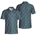 Moister-Polo Shirt For Men-Gerbera Prints