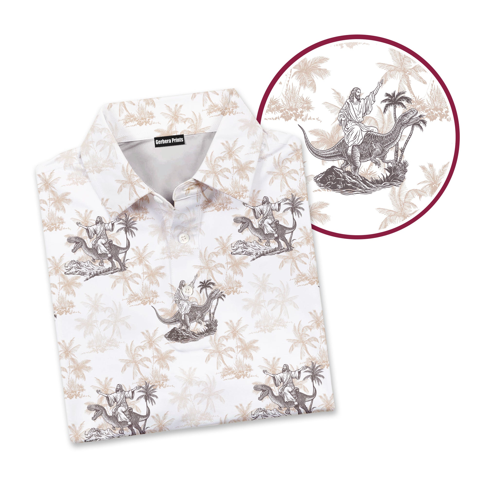 Jesus Riding Dinosaur