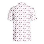 Just Vibin-Polo Shirt For Men-Gerbera Prints