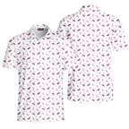 Just Vibin-Polo Shirt For Men-Gerbera Prints