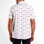 Just Vibin-Polo Shirt For Men-Gerbera Prints