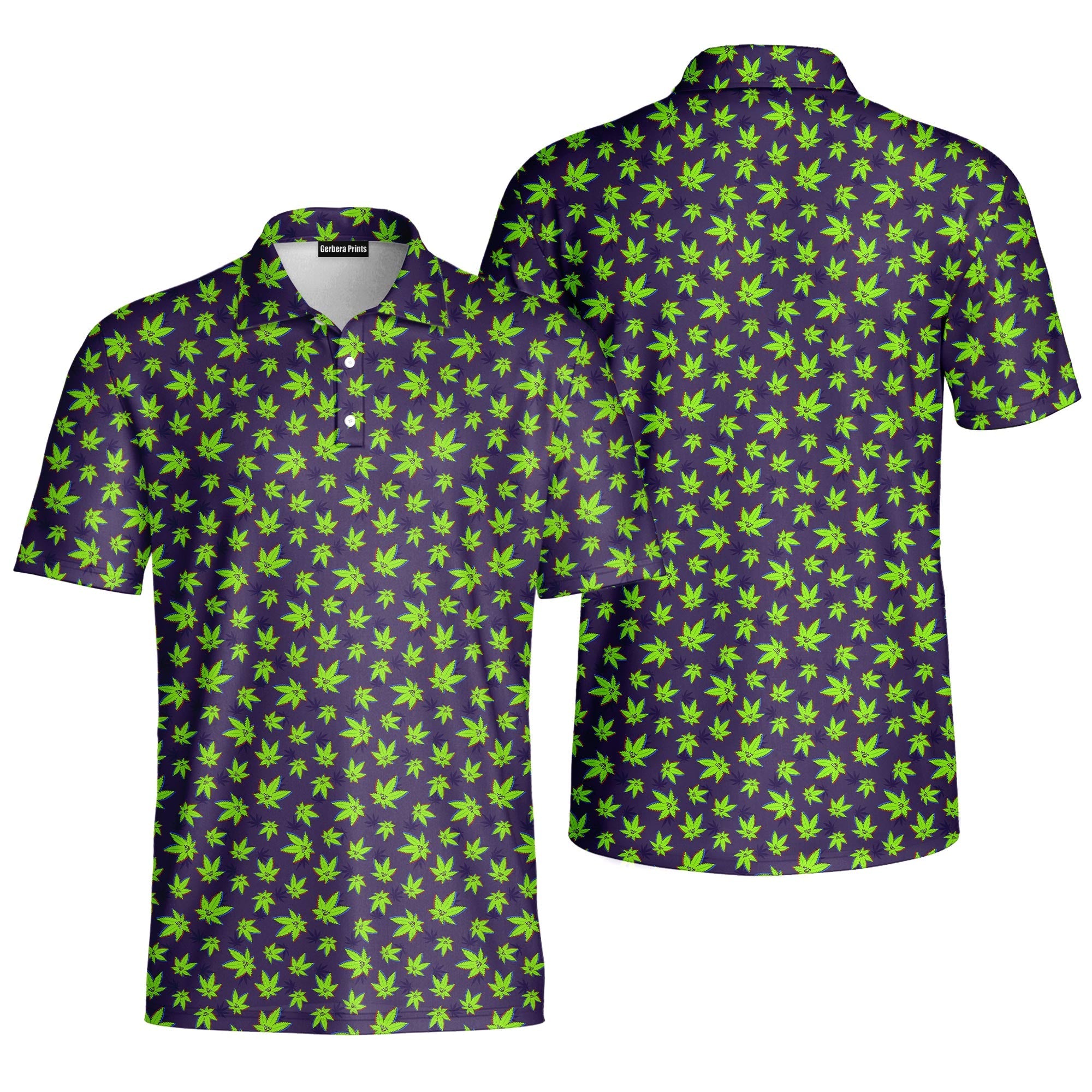 Mary Jane-Polo Shirt For Men-Gerbera Prints