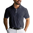 Thirsty-Polo Shirt For Men-Gerbera Prints