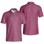 Pleasure Chest-Polo Shirt For Men-Gerbera Prints