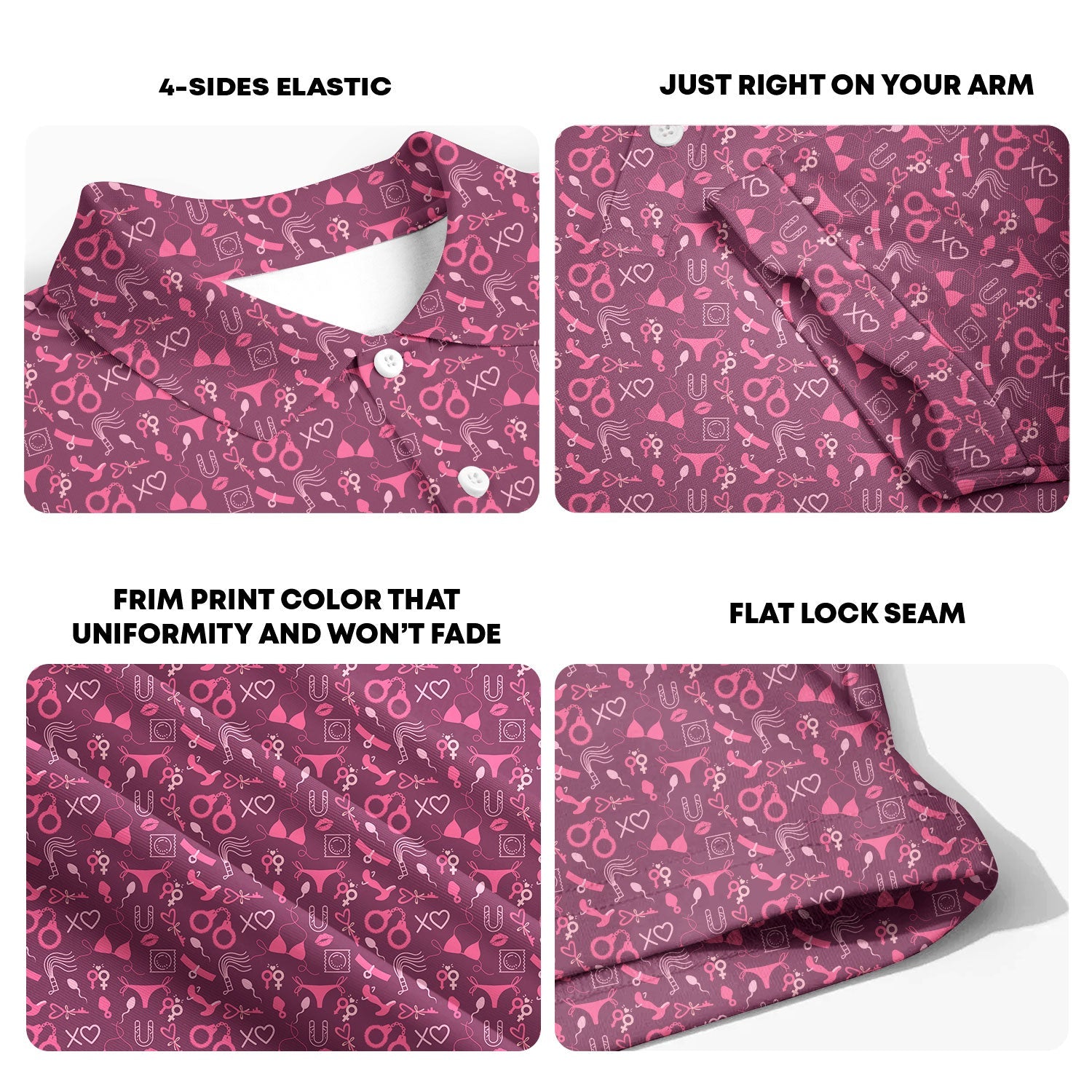 Pleasure Chest-Polo Shirt For Men-Gerbera Prints