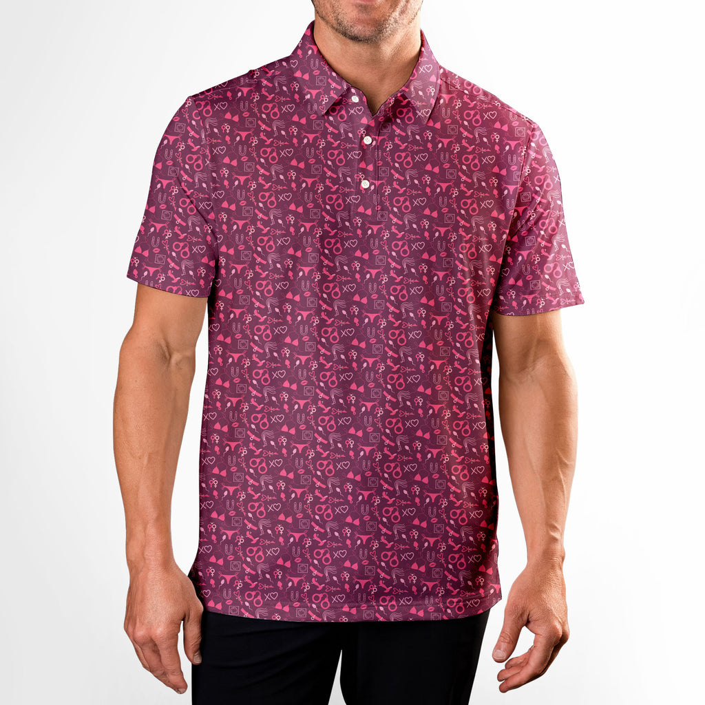 Pleasure Chest-Polo Shirt For Men-Gerbera Prints