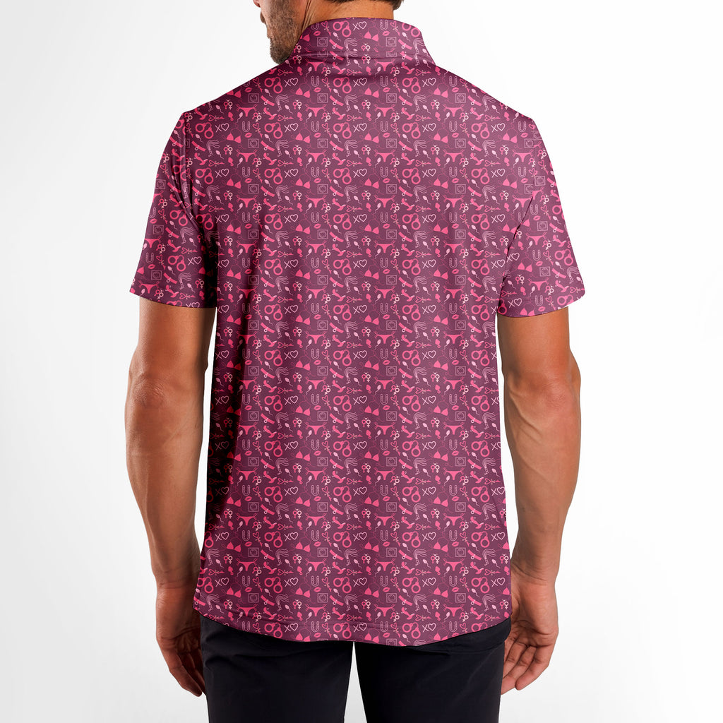 Pleasure Chest-Polo Shirt For Men-Gerbera Prints