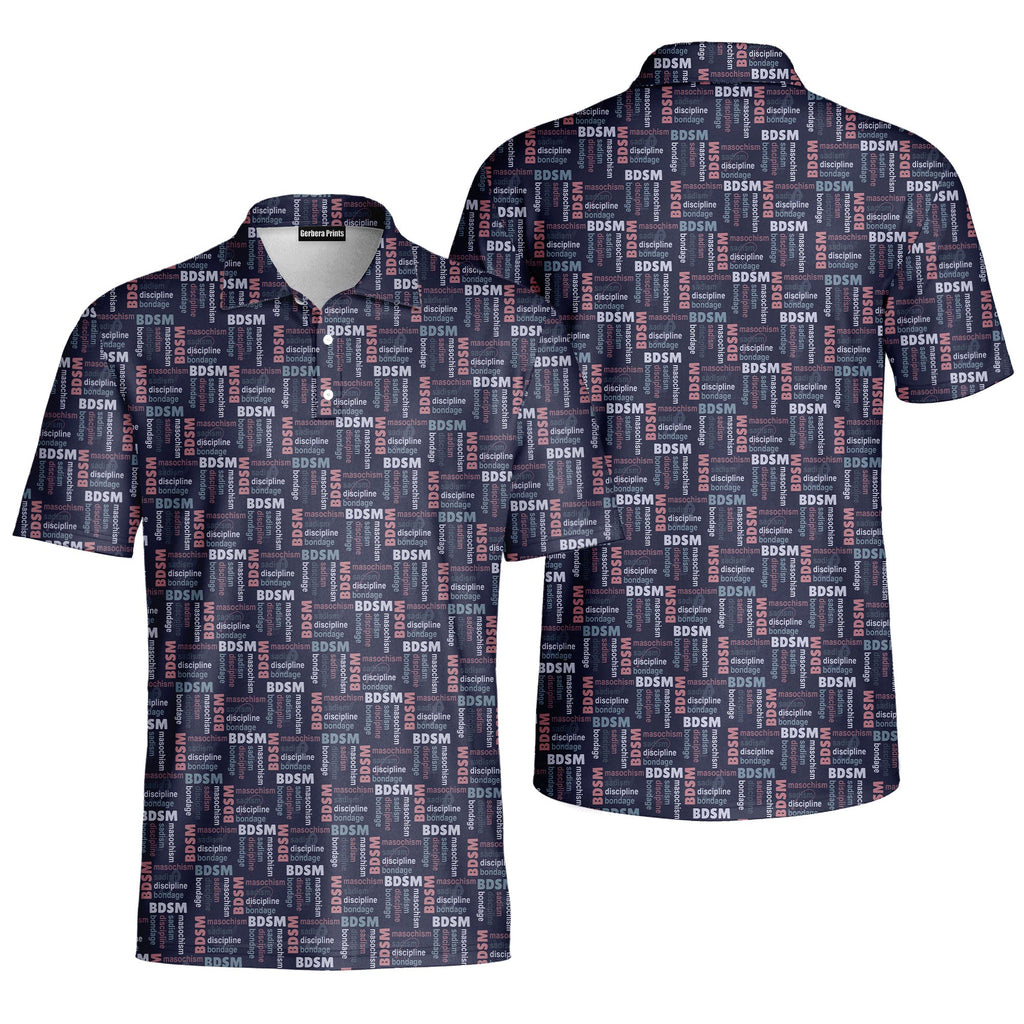 Experimental-Polo Shirt For Men-Gerbera Prints
