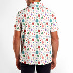 Hoppin' into Spring-Polo Shirt For Men-Gerbera Prints