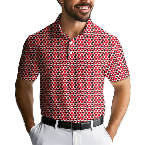 Turned On-Polo Shirt For Men-Gerbera Prints