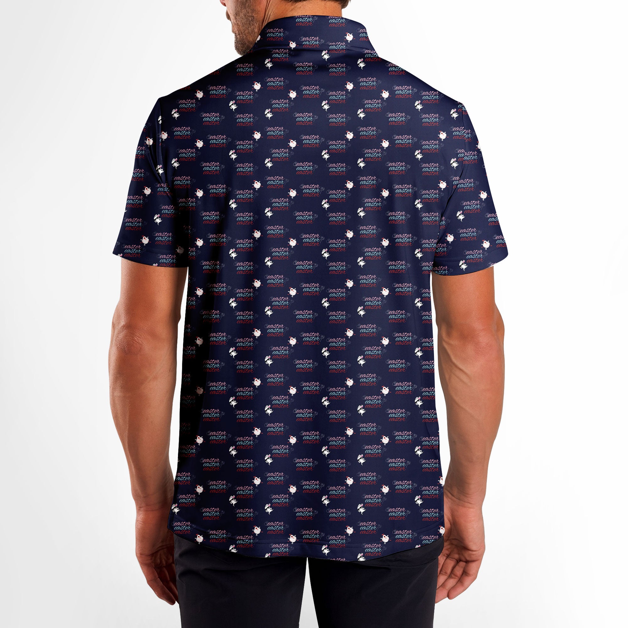 Easter-Polo Shirt For Men-Gerbera Prints