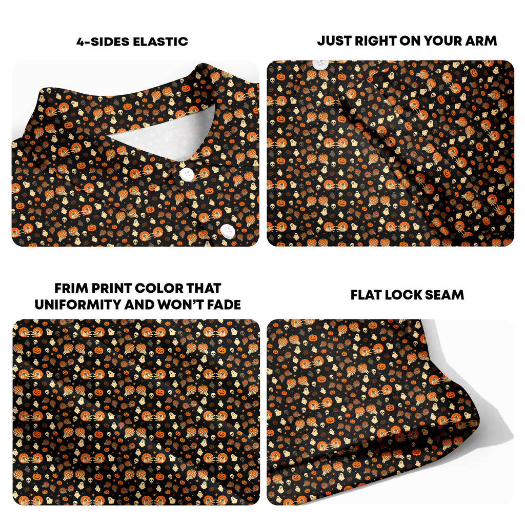 Honkin’ Pumpkins-Polo Shirt For Men-Gerbera Prints