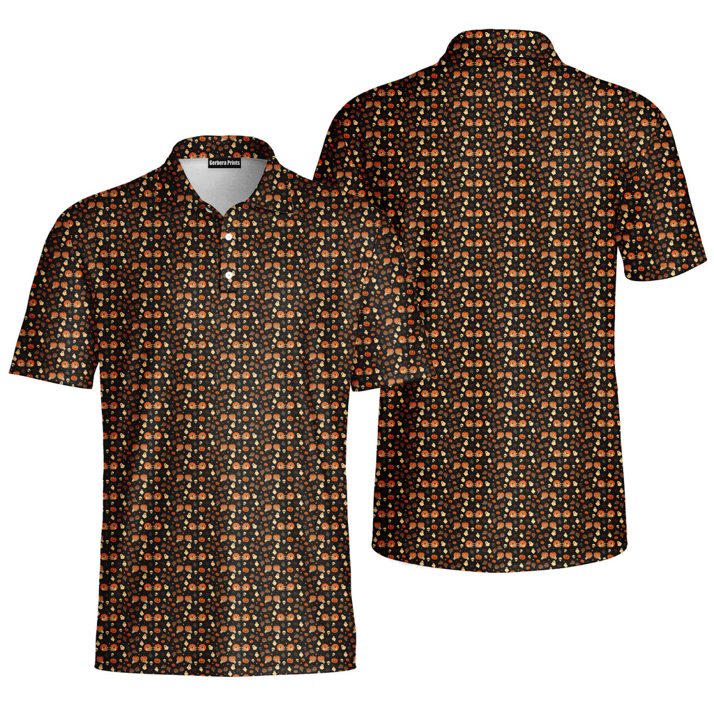 Honkin’ Pumpkins-Polo Shirt For Men-Gerbera Prints