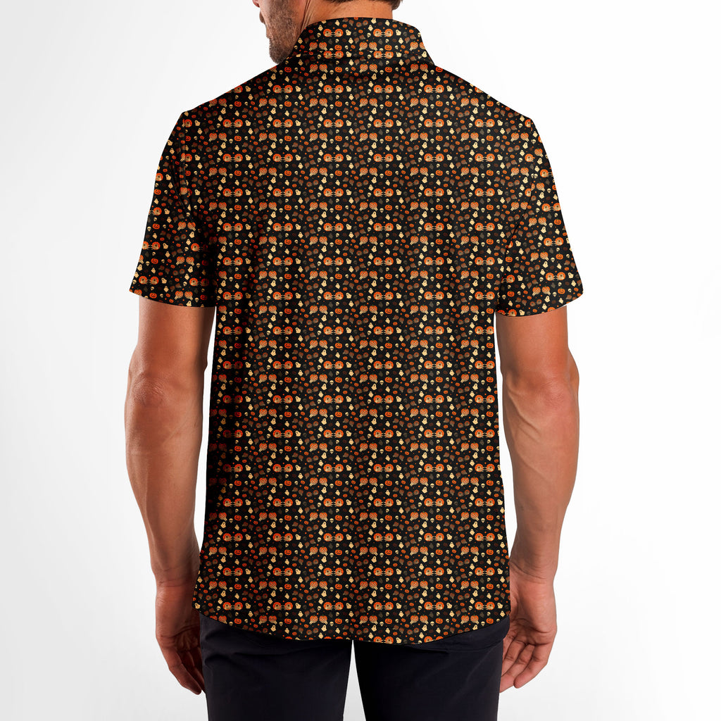 Honkin’ Pumpkins-Polo Shirt For Men-Gerbera Prints