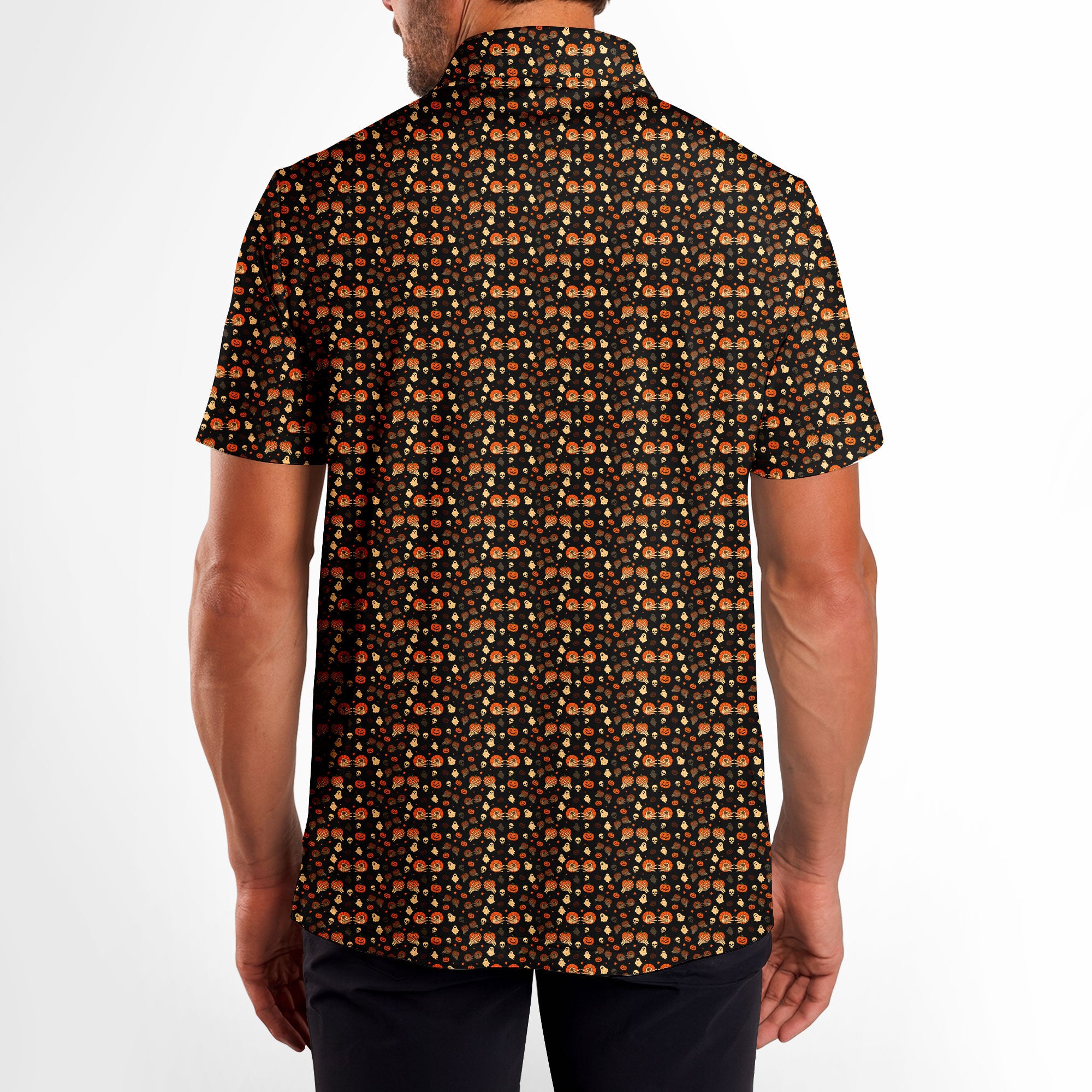 Honkin’ Pumpkins-Polo Shirt For Men-Gerbera Prints