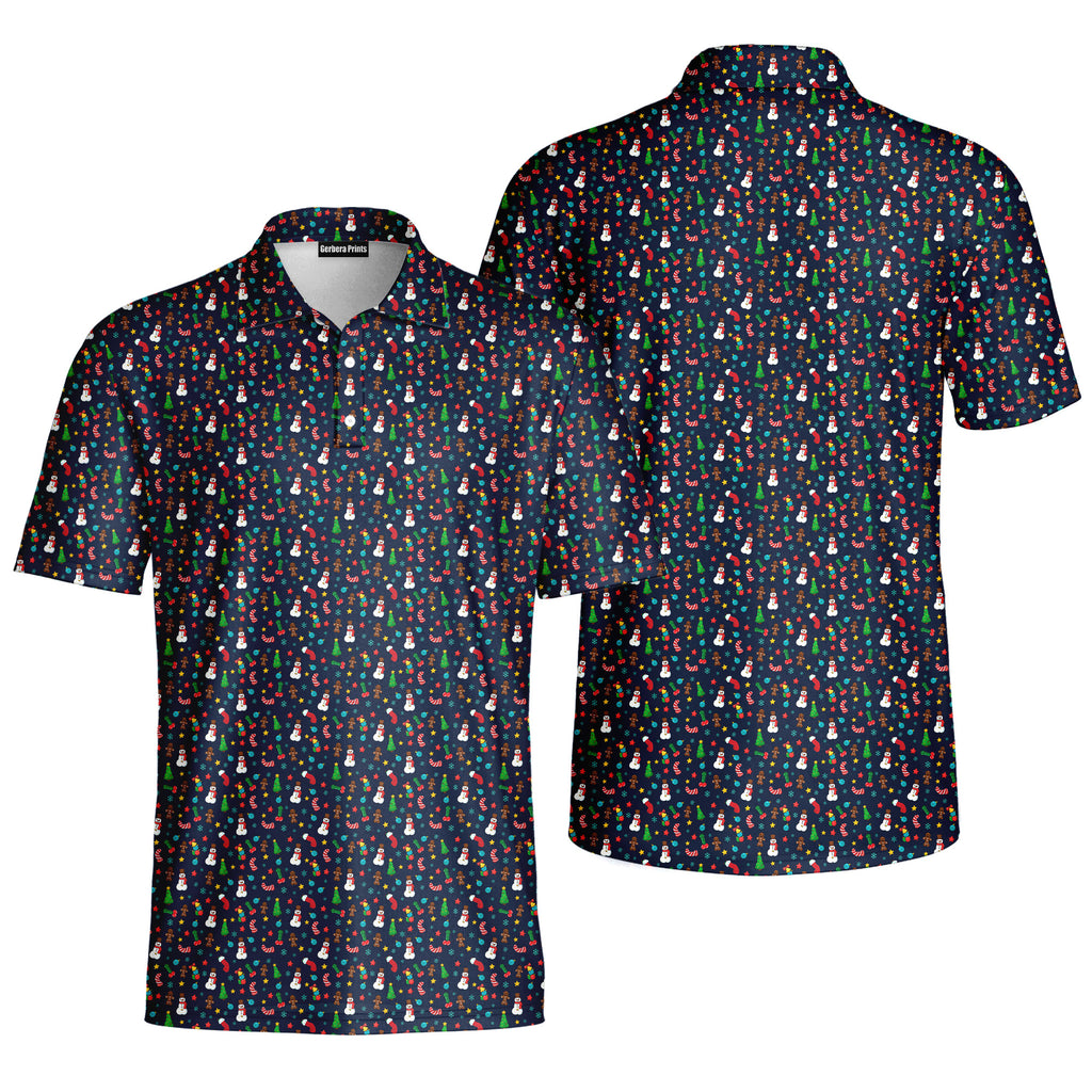 Ho Ho Hole-in-One-Polo Shirt For Men-Gerbera Prints