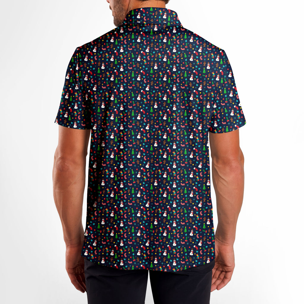 Ho Ho Hole-in-One-Polo Shirt For Men-Gerbera Prints