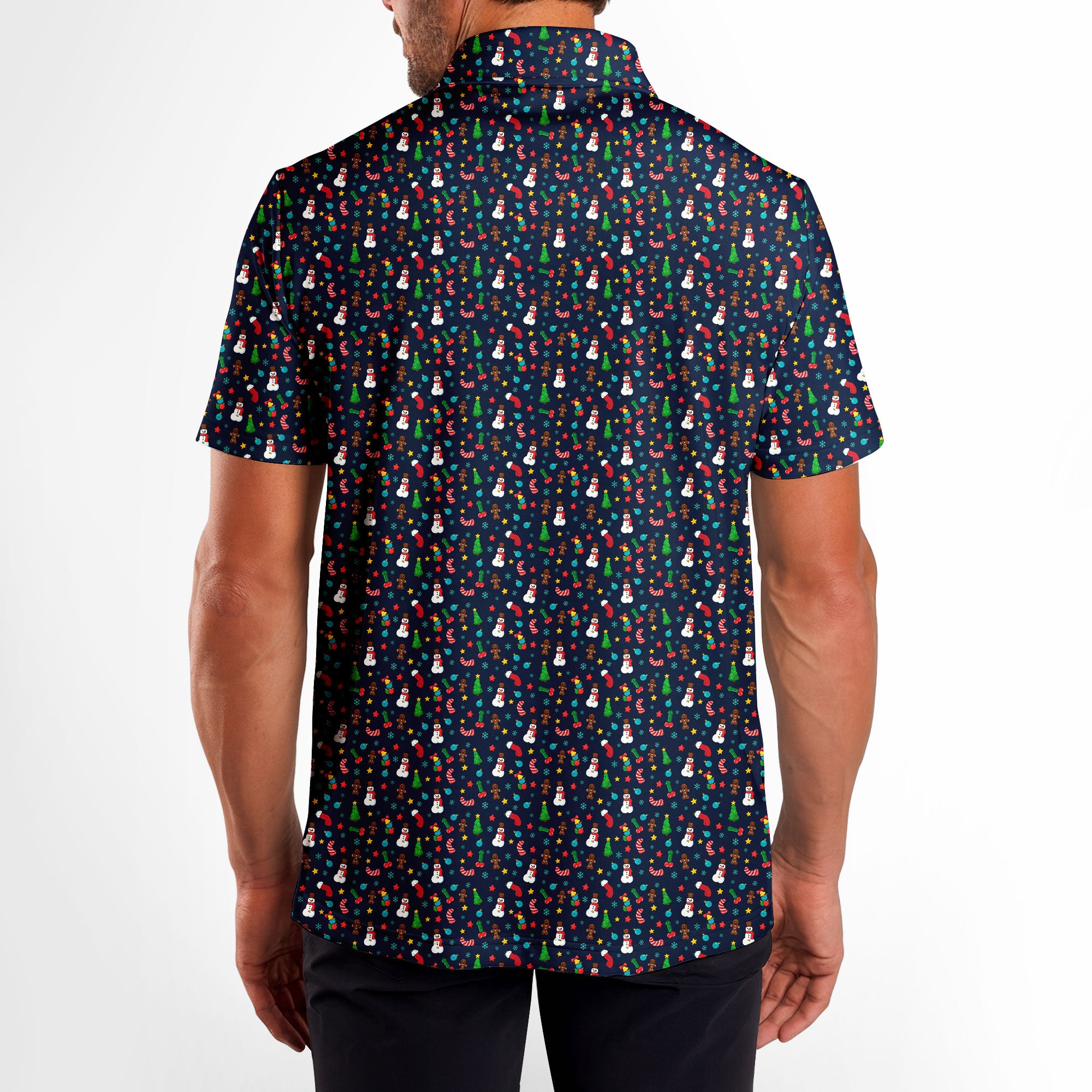 Ho Ho Hole-in-One-Polo Shirt For Men-Gerbera Prints