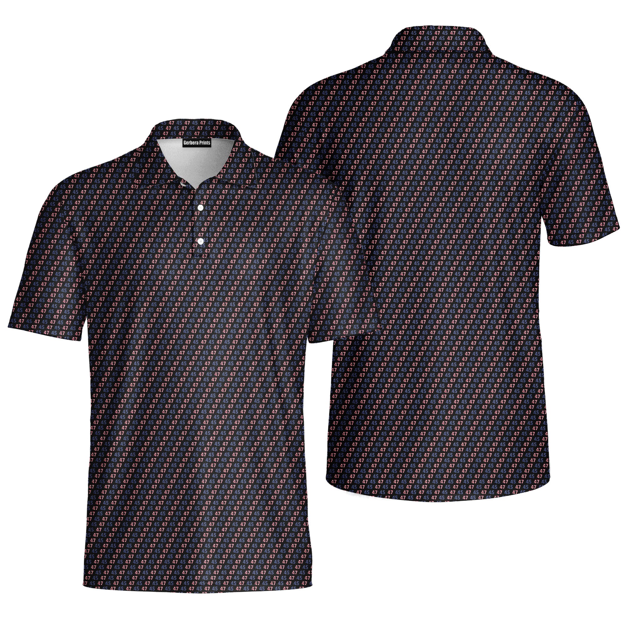True American Special Edition-Polo Shirt For Men-Gerbera Prints