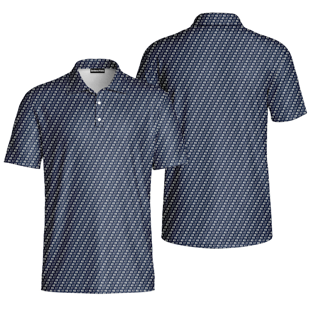 Iron Command-Polo Shirt For Men-Gerbera Prints
