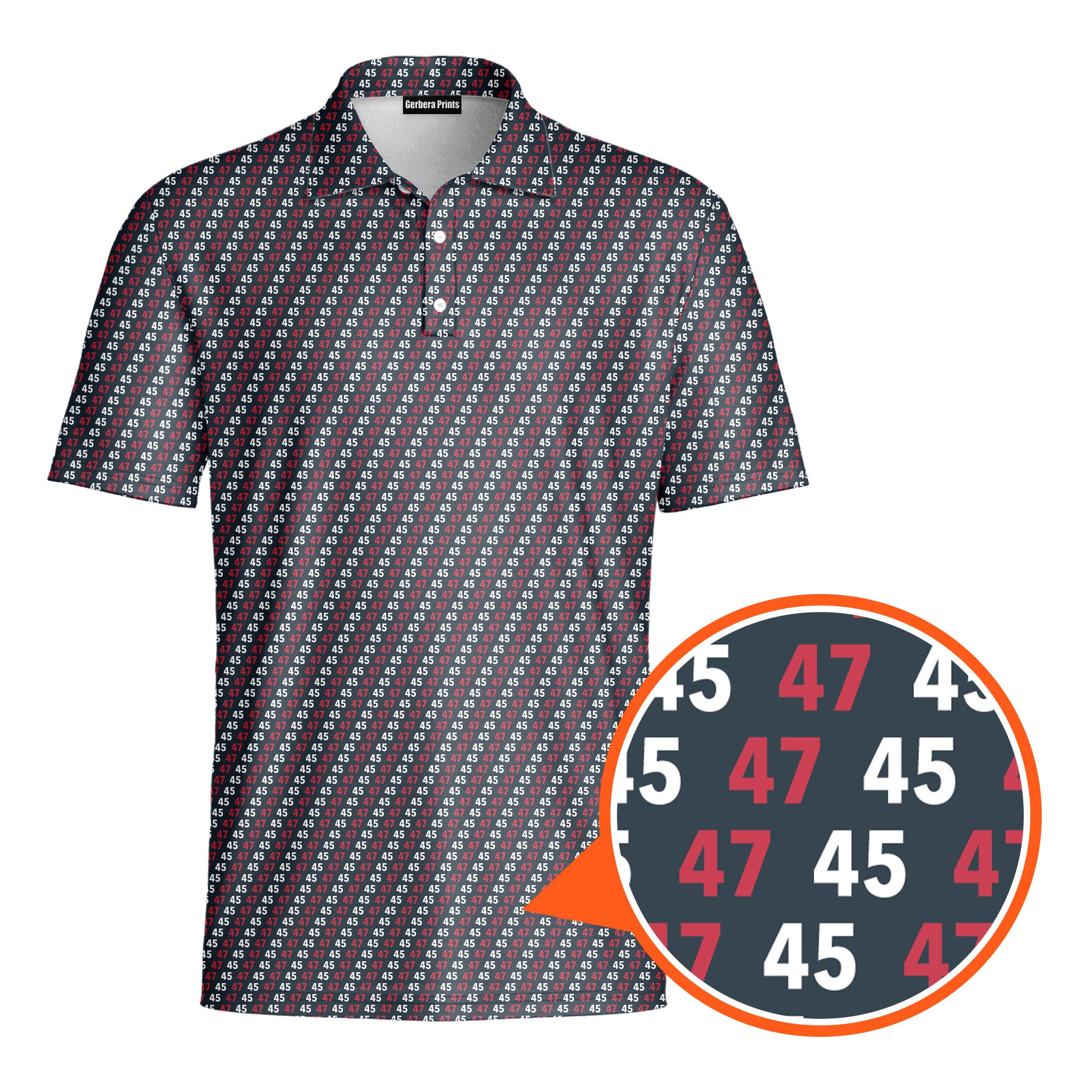 The Chief-Polo Shirt For Men-Gerbera Prints