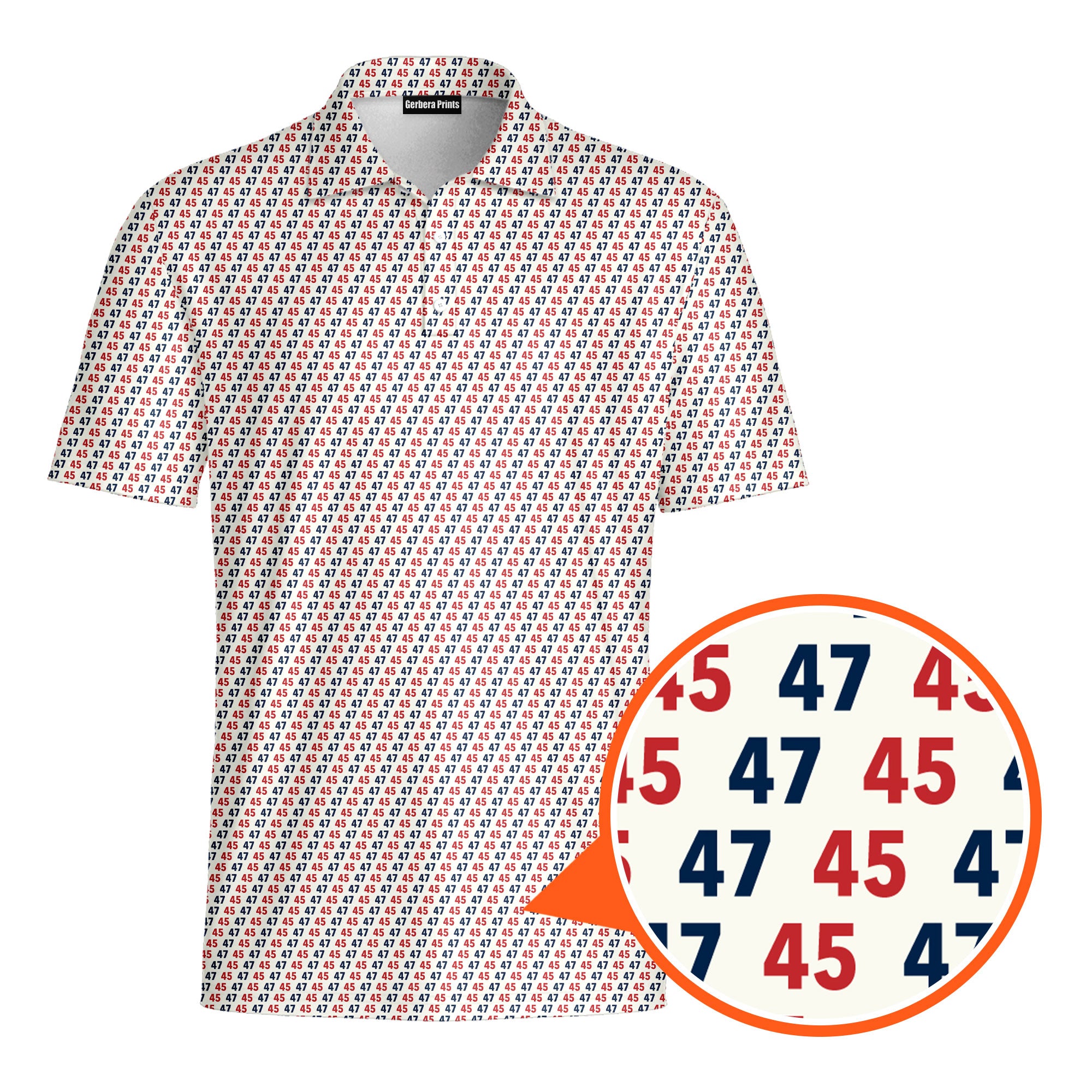 The Freeborn-Polo Shirt For Men-Gerbera Prints