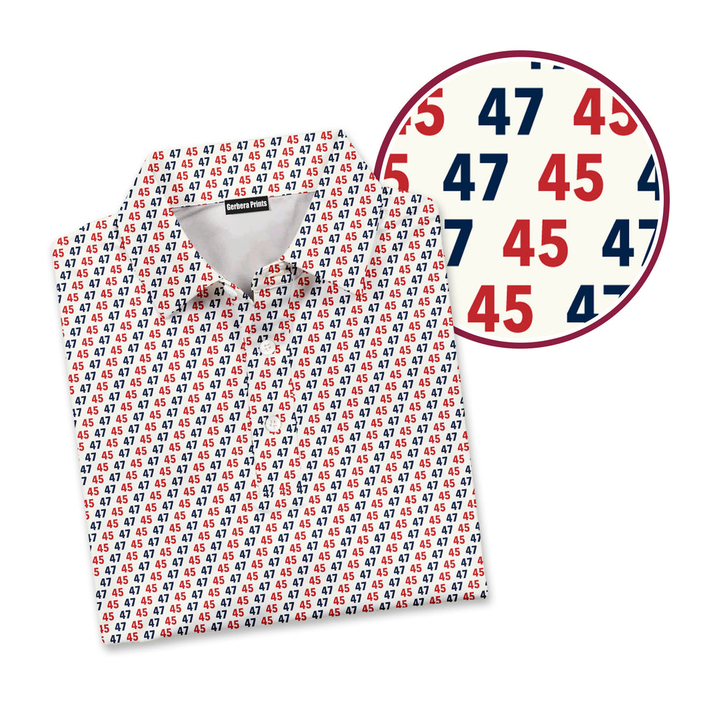 The Freeborn-Polo Shirt For Men-Gerbera Prints