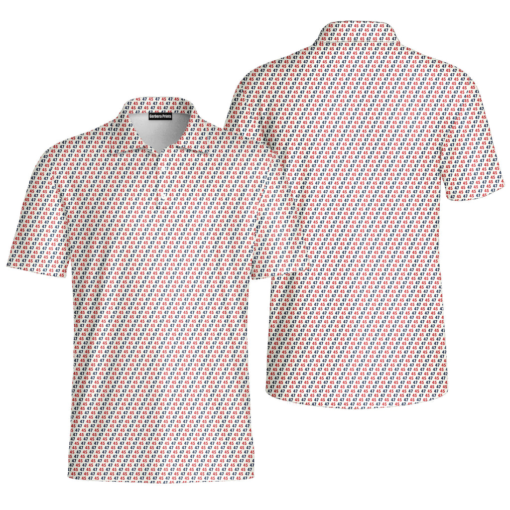 The Freeborn-Polo Shirt For Men-Gerbera Prints