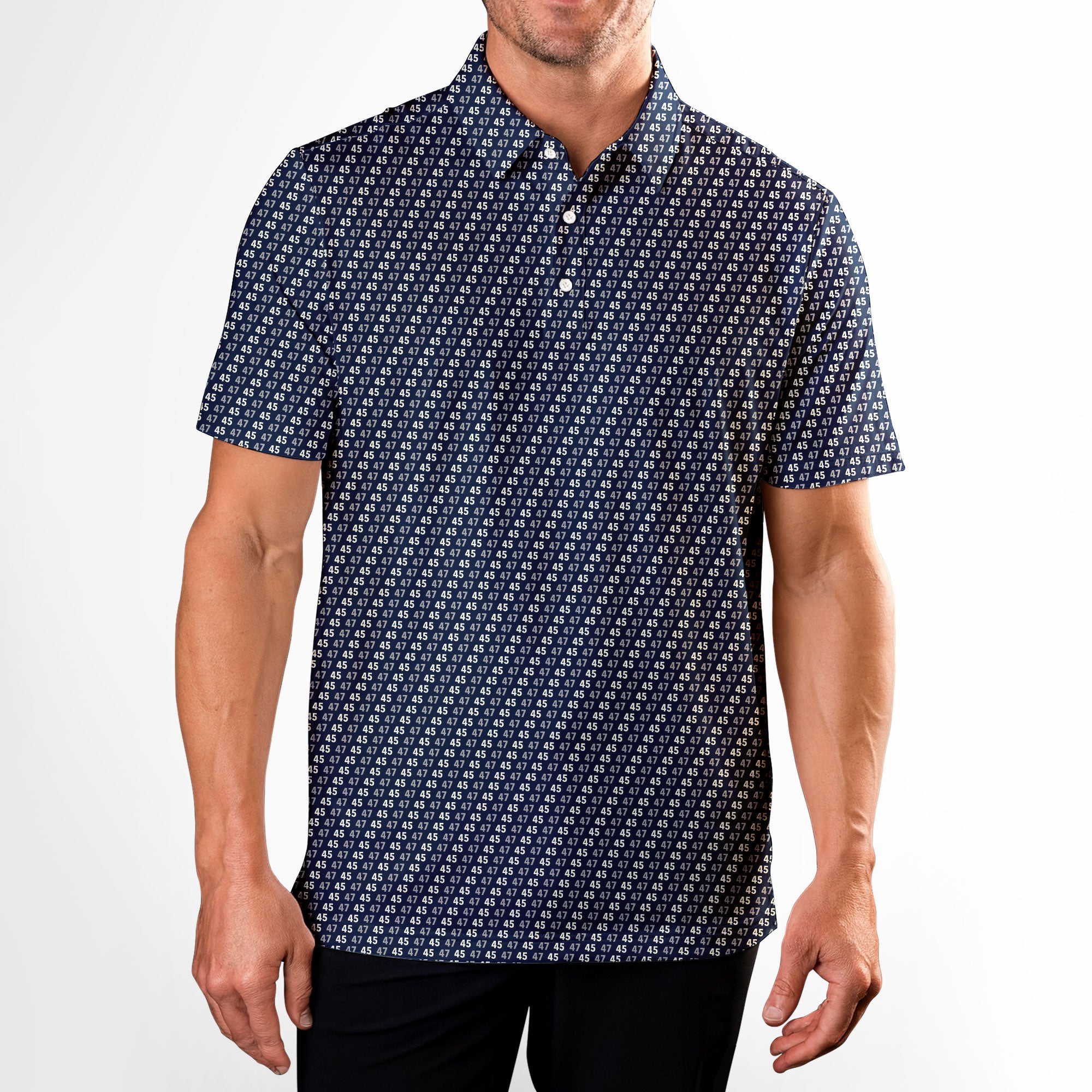 Iron Command-Polo Shirt For Men-Gerbera Prints