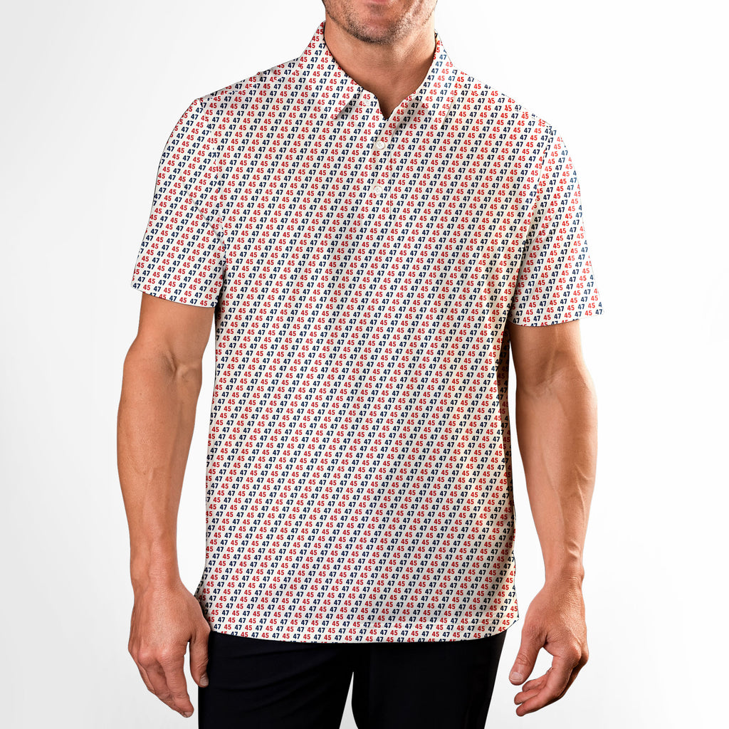 The Freeborn-Polo Shirt For Men-Gerbera Prints