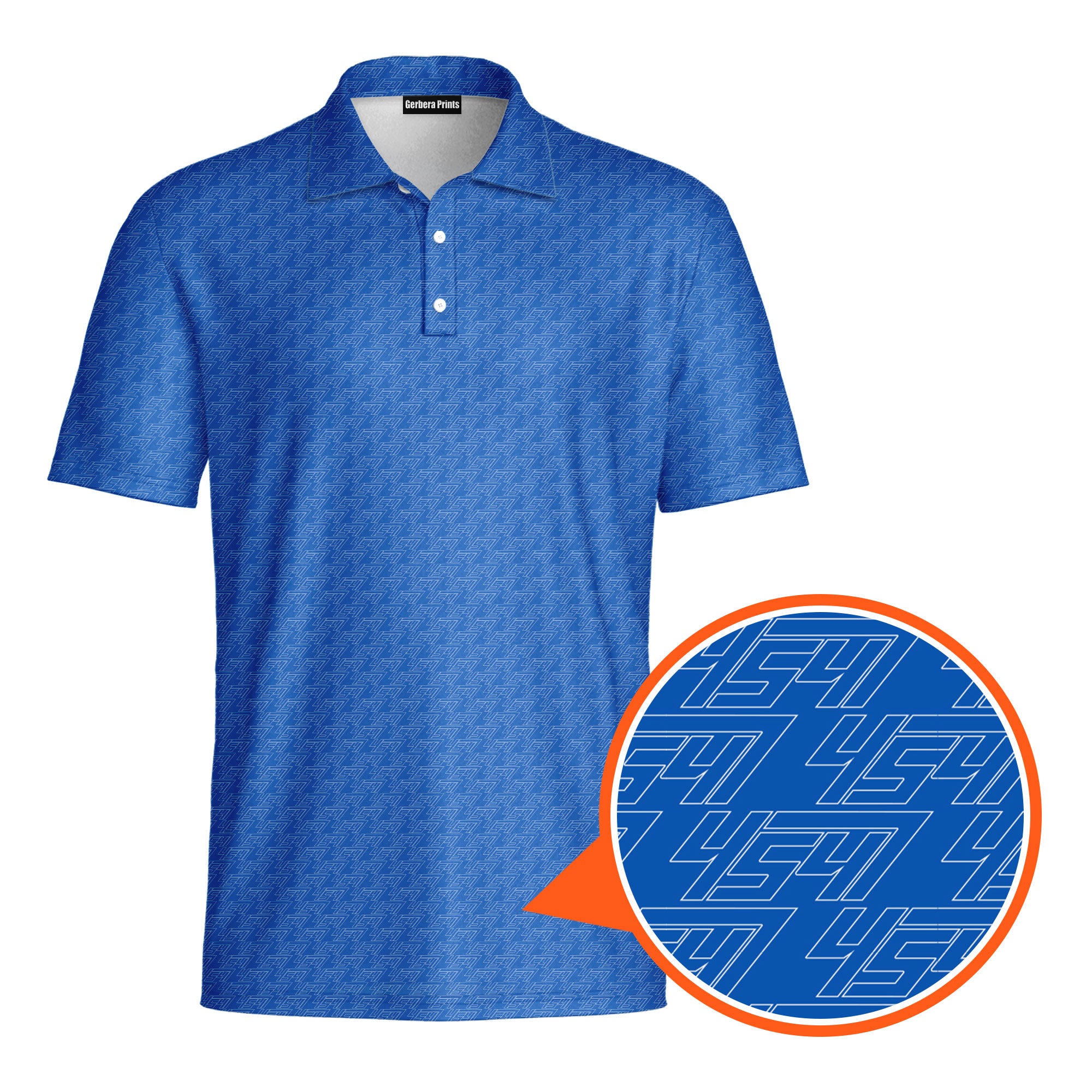 The Return Of 47-Polo Shirt For Men-Gerbera Prints