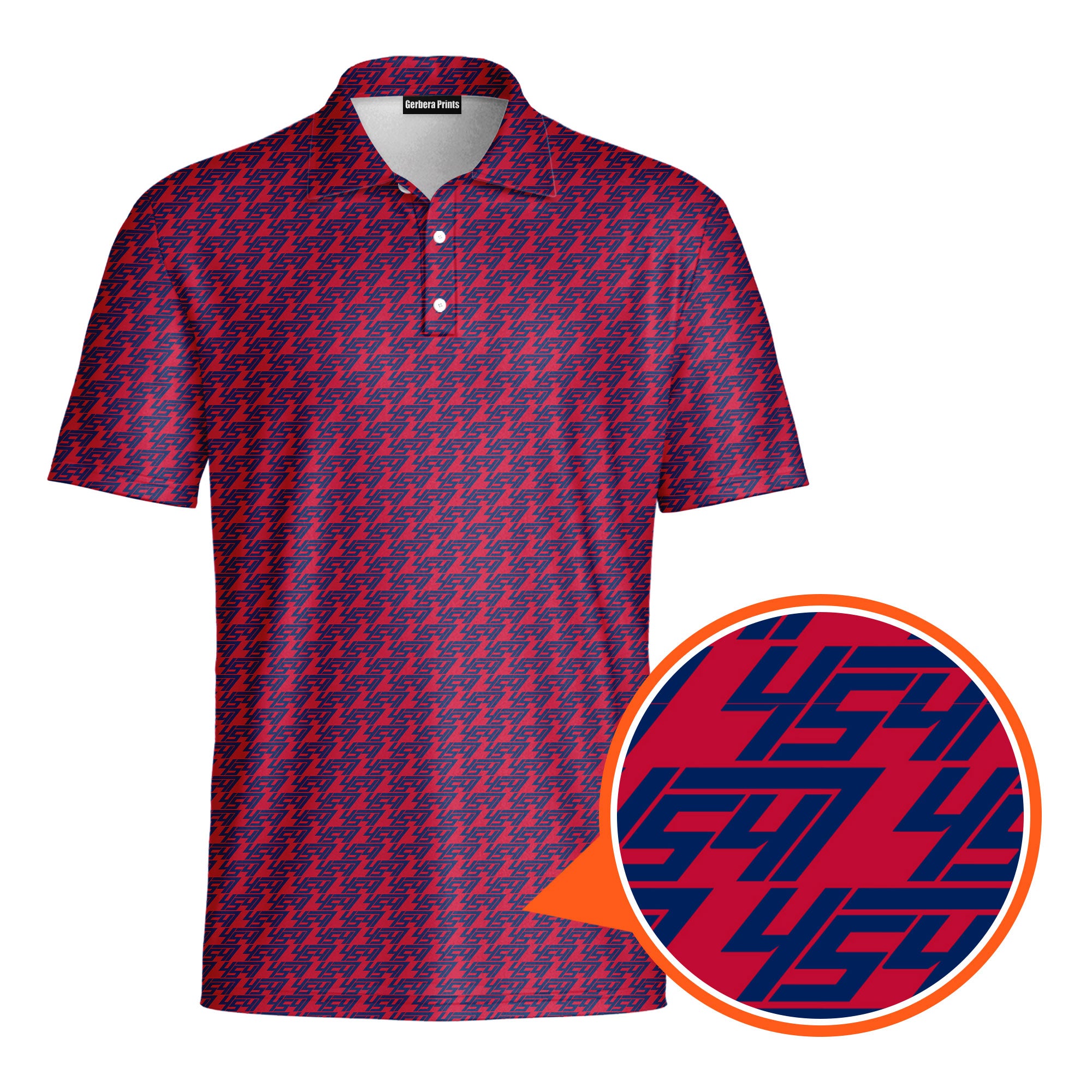 The Return Of 47-Polo Shirt For Men-Gerbera Prints