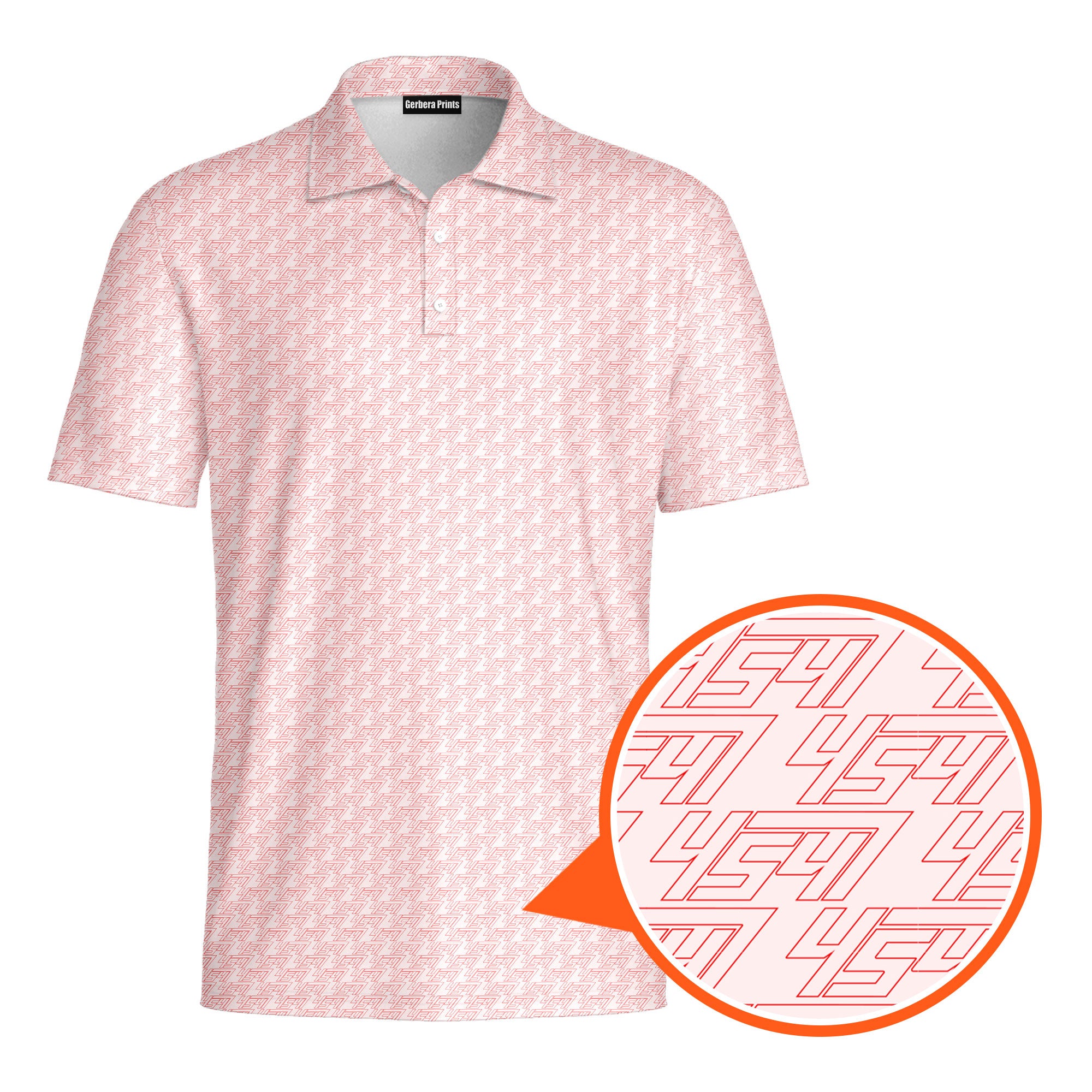 The Return Of 47-Polo Shirt For Men-Gerbera Prints