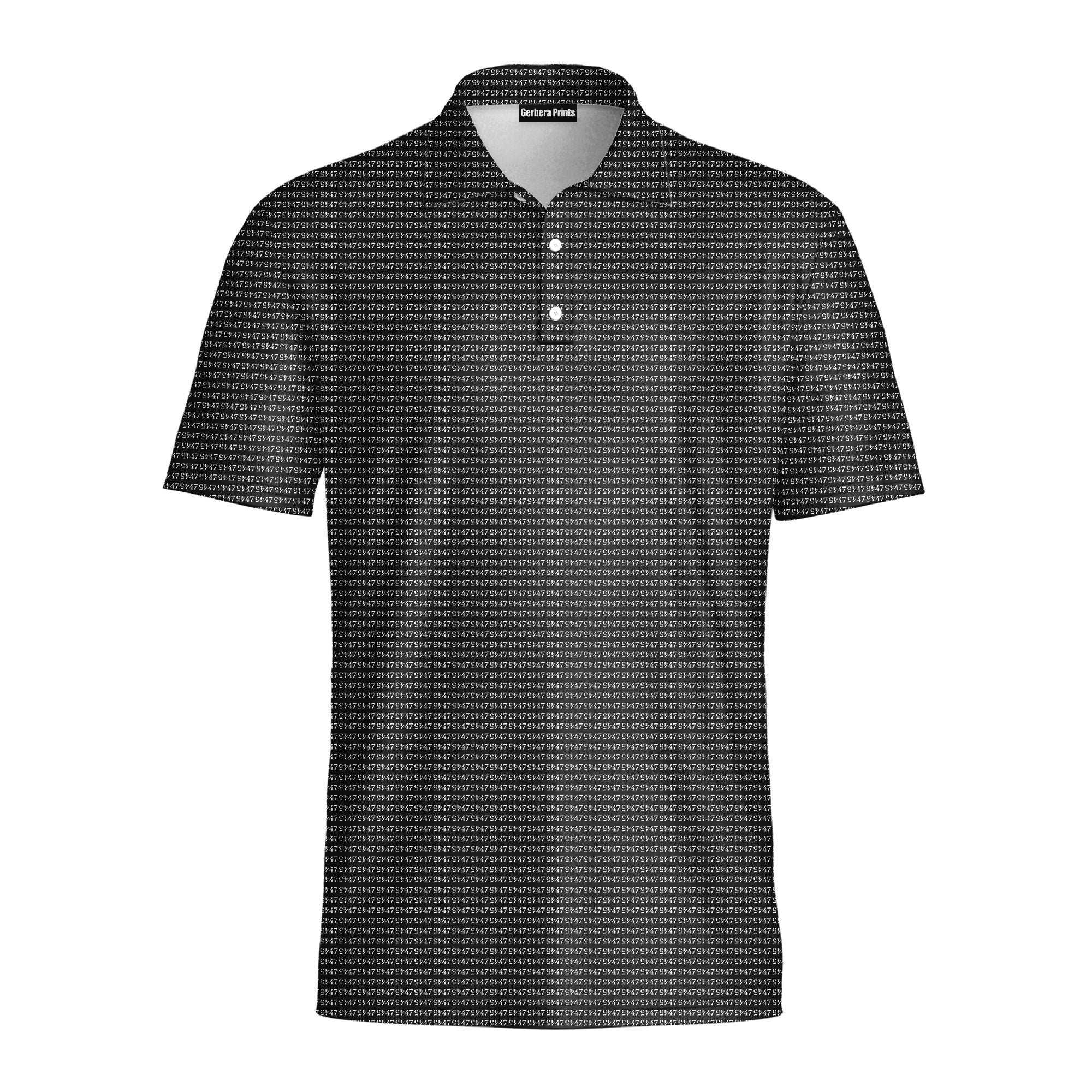 Faith In 47-Polo Shirt For Men-Gerbera Prints