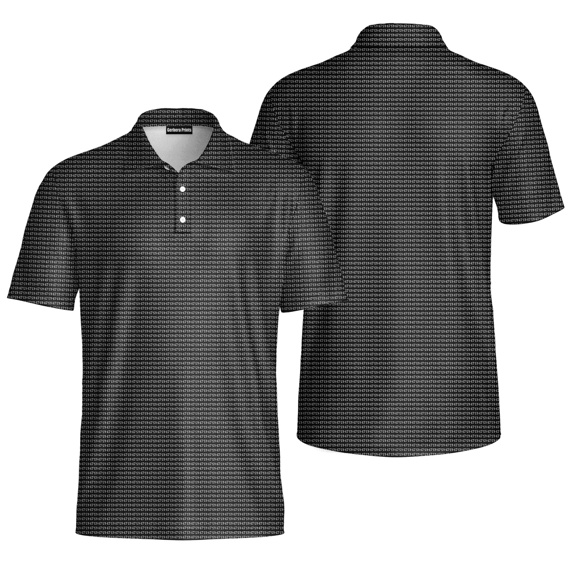 Faith In 47-Polo Shirt For Men-Gerbera Prints