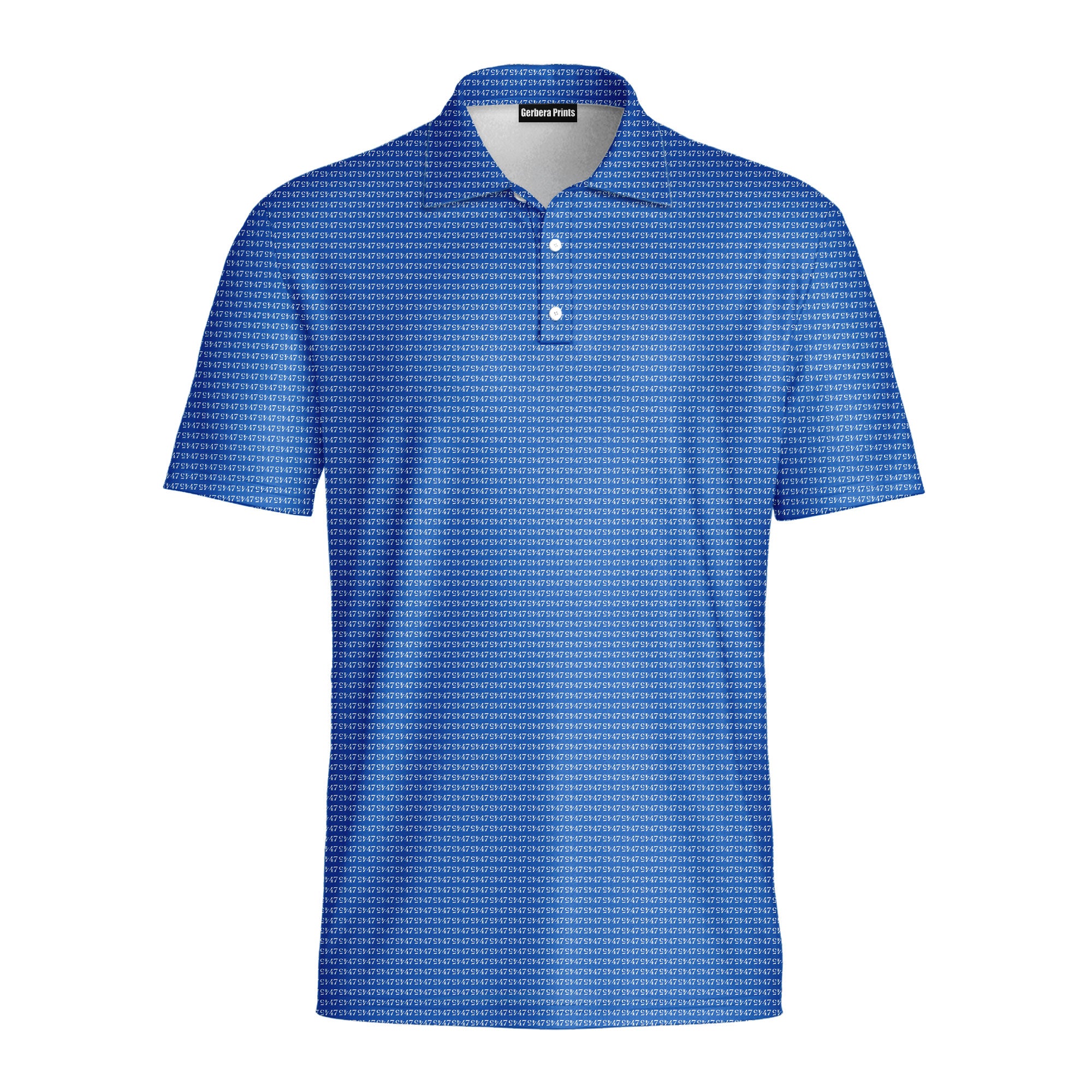 Faith In 47-Polo Shirt For Men-Gerbera Prints