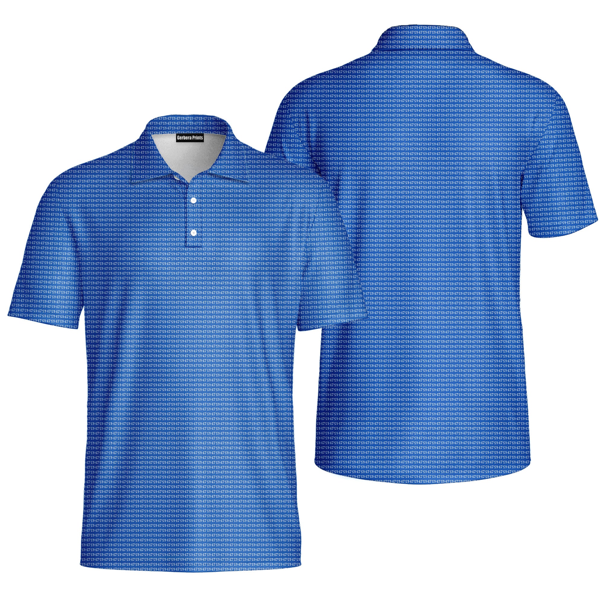 Faith In 47-Polo Shirt For Men-Gerbera Prints