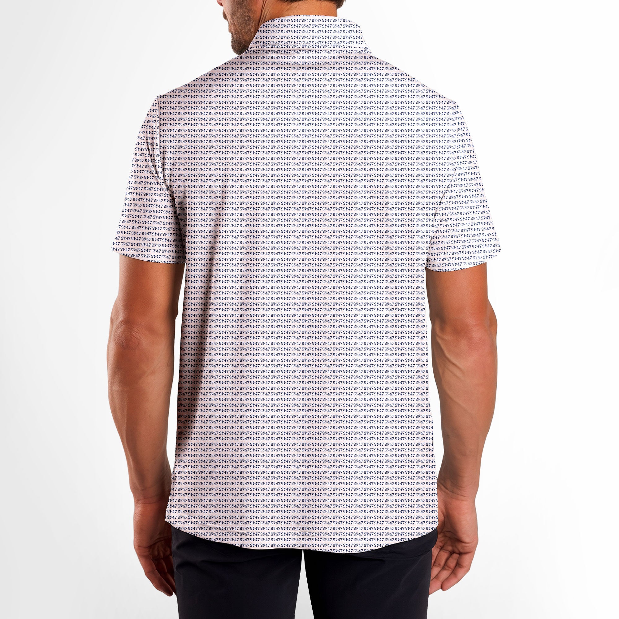 Faith In 47-Polo Shirt For Men-Gerbera Prints