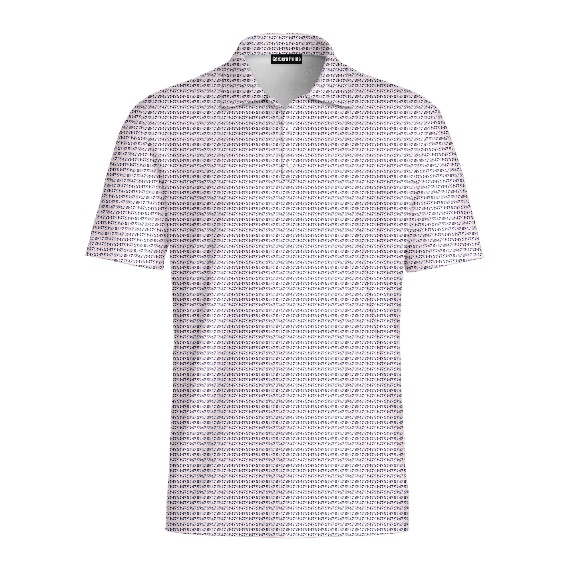 Faith In 47-Polo Shirt For Men-Gerbera Prints