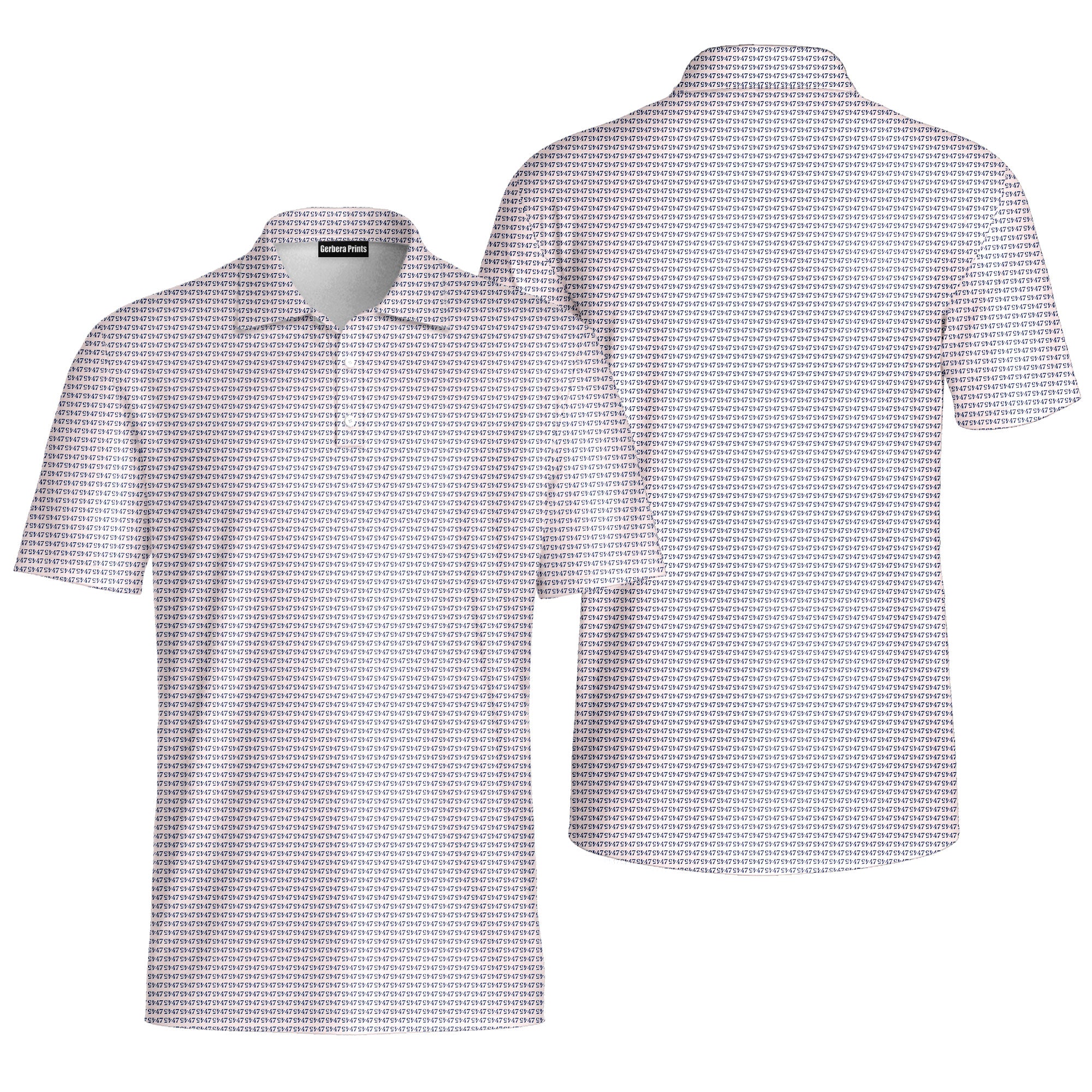Faith In 47-Polo Shirt For Men-Gerbera Prints