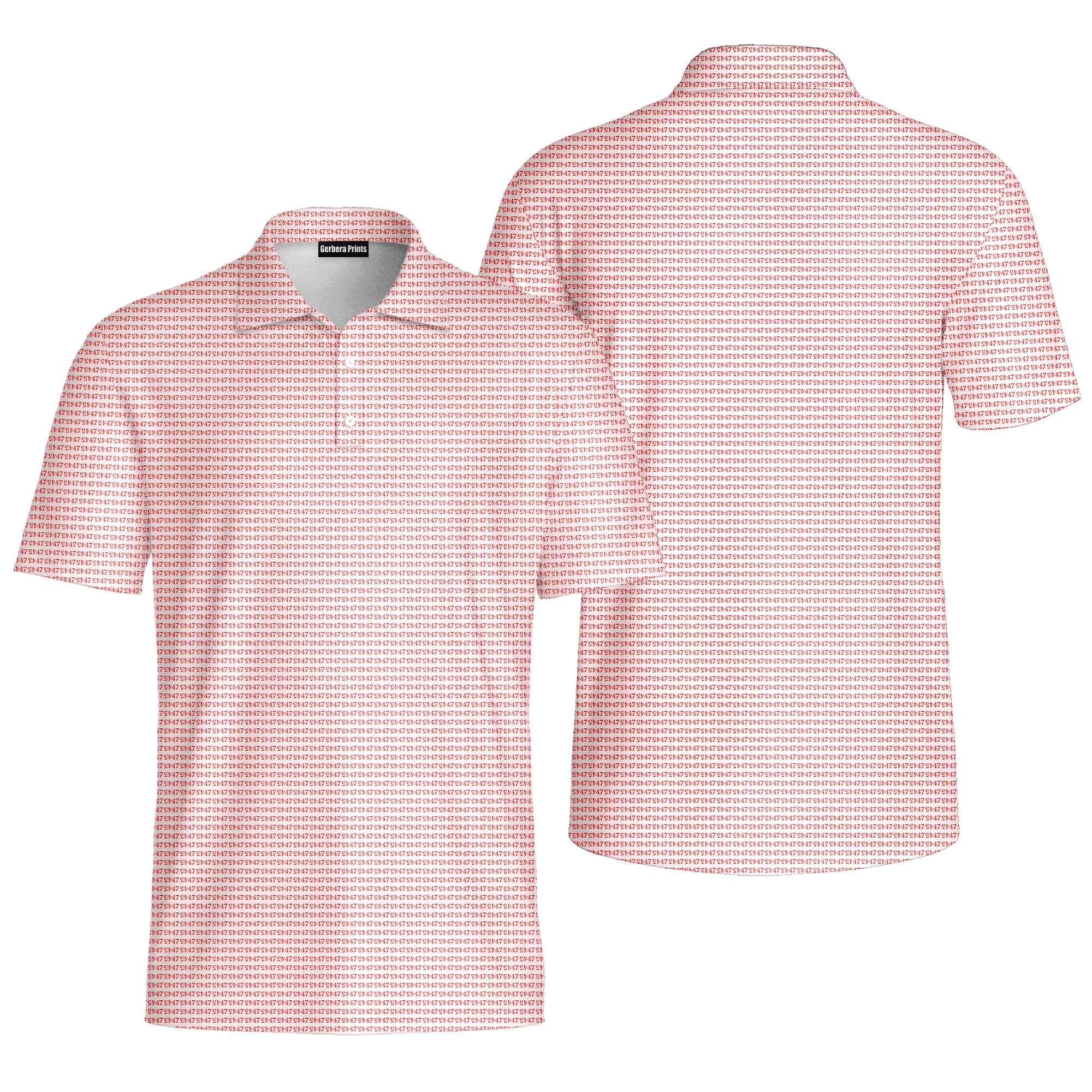 Faith In 47-Polo Shirt For Men-Gerbera Prints