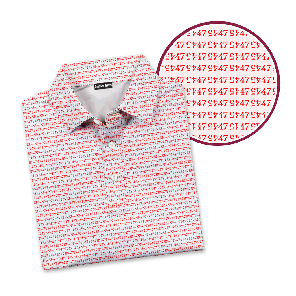 Faith In 47-Polo Shirt For Men-Gerbera Prints