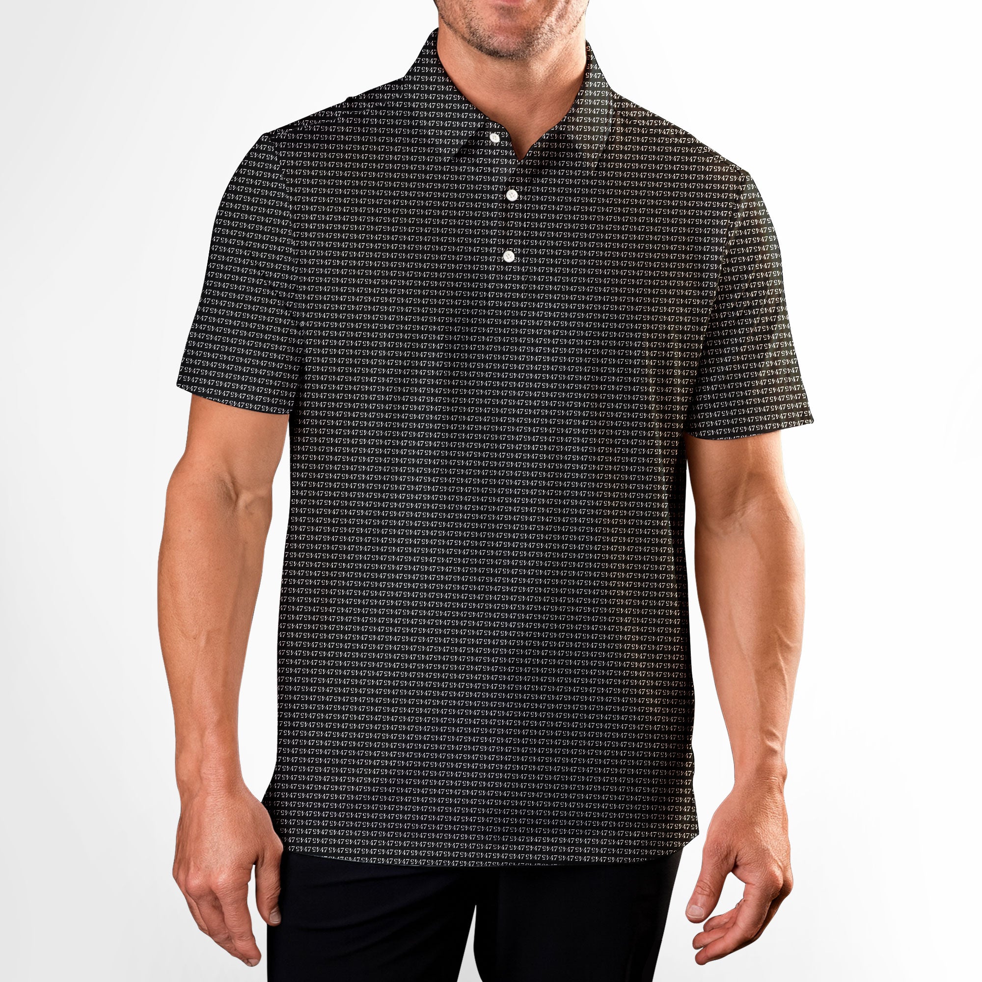 Faith In 47-Polo Shirt For Men-Gerbera Prints