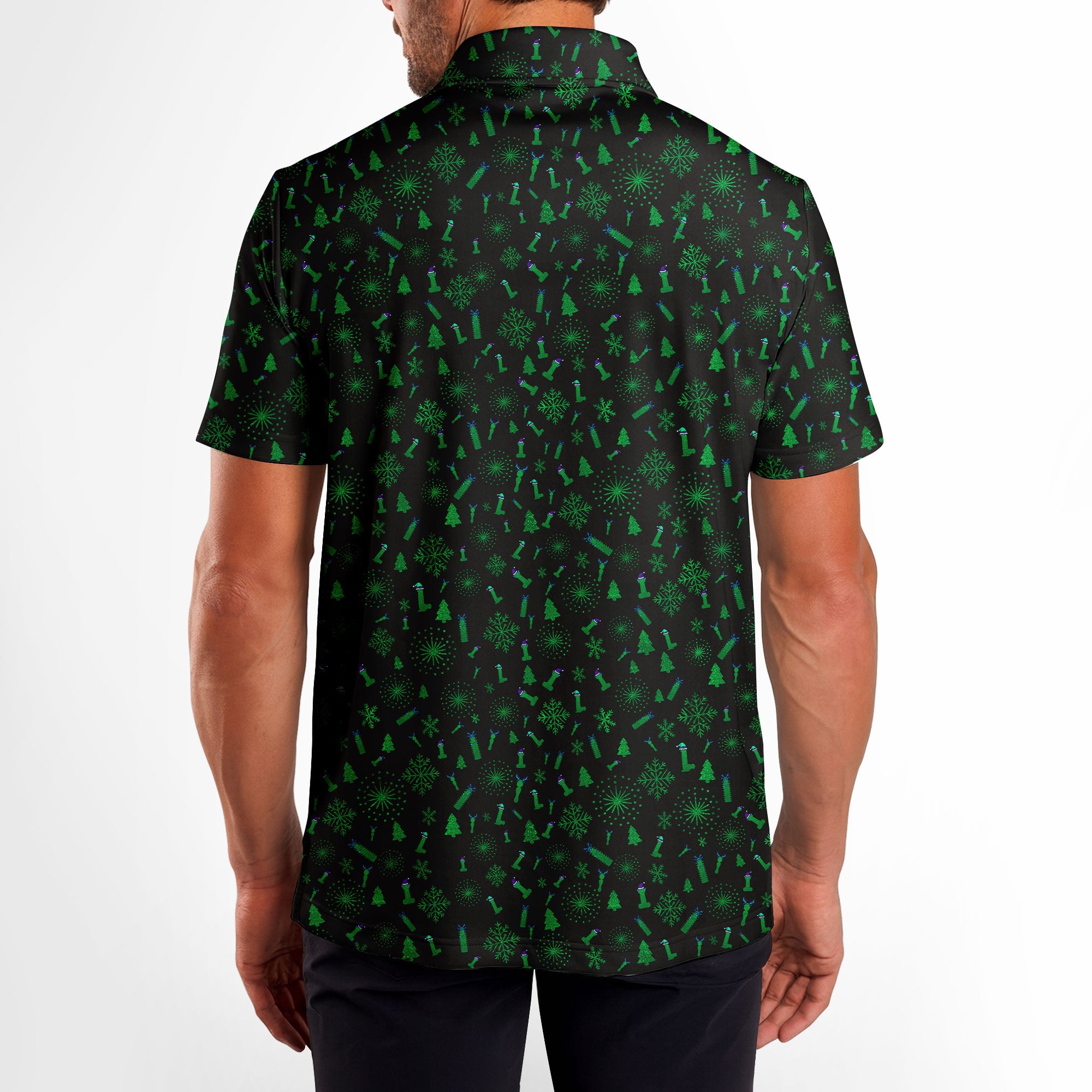 Dirty Christmas-Polo Shirt For Men-Gerbera Prints