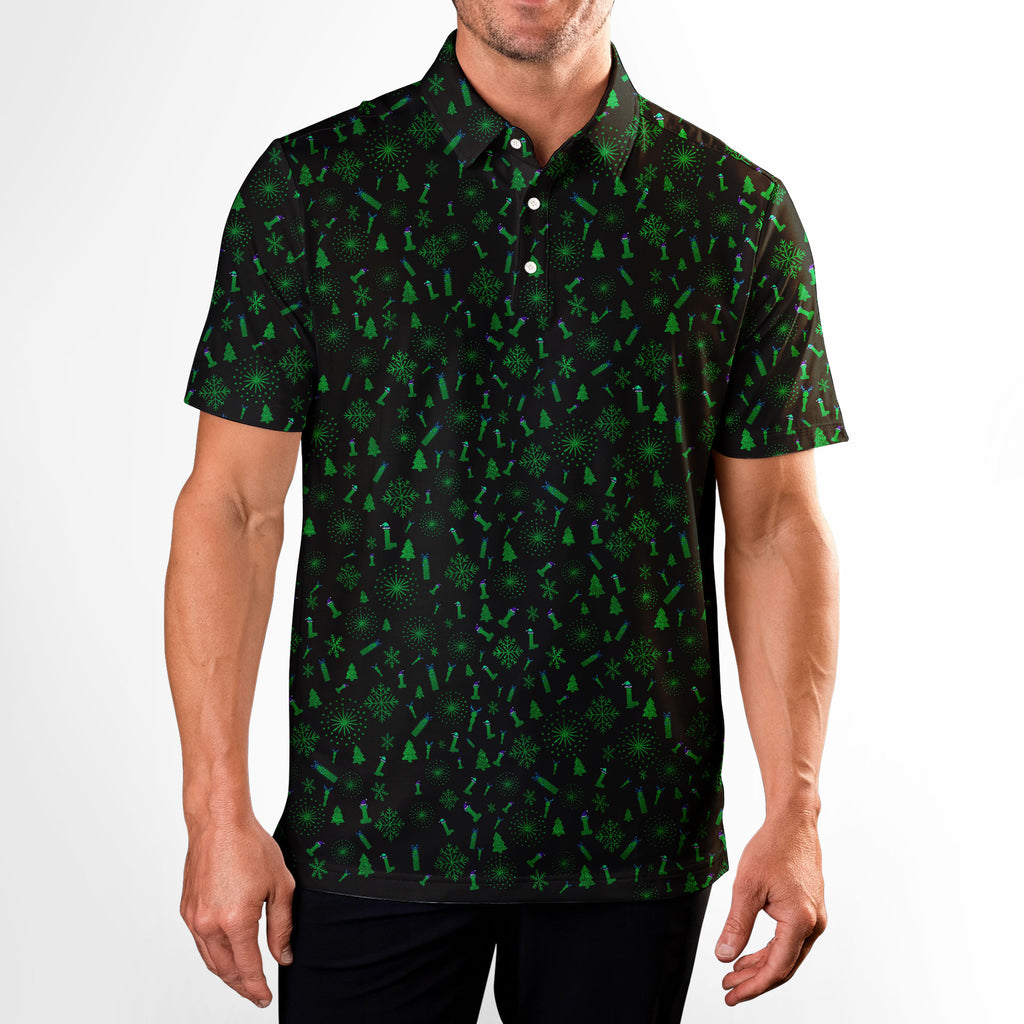 Dirty Christmas-Polo Shirt For Men-Gerbera Prints