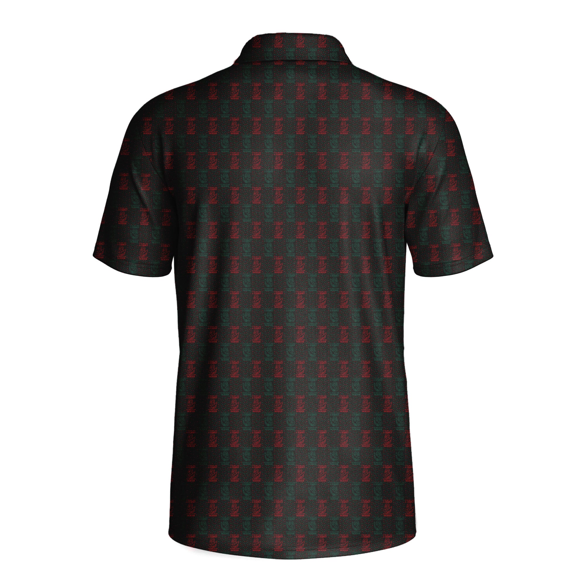 Naughty Christmas-Polo Shirt For Men-Gerbera Prints