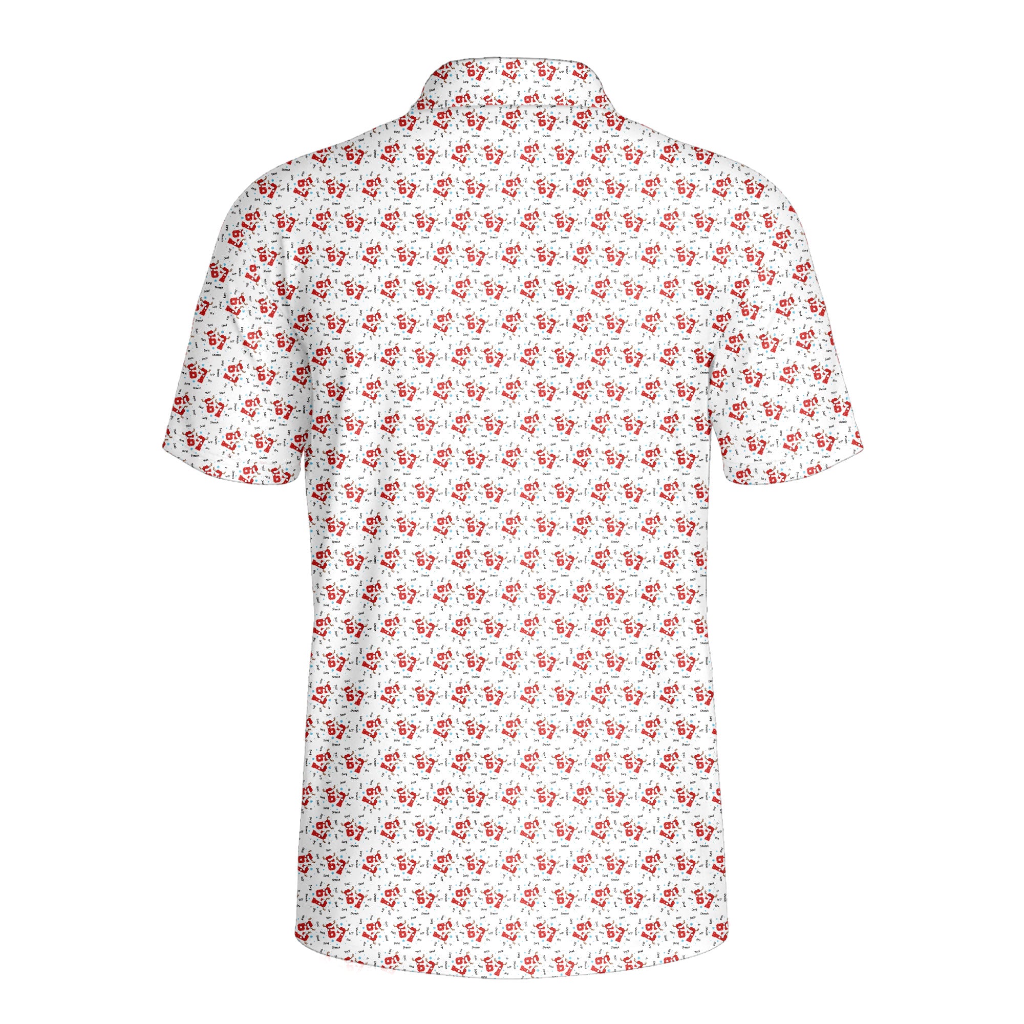 67 Santa Slang-Polo Shirt For Men-Gerbera Prints